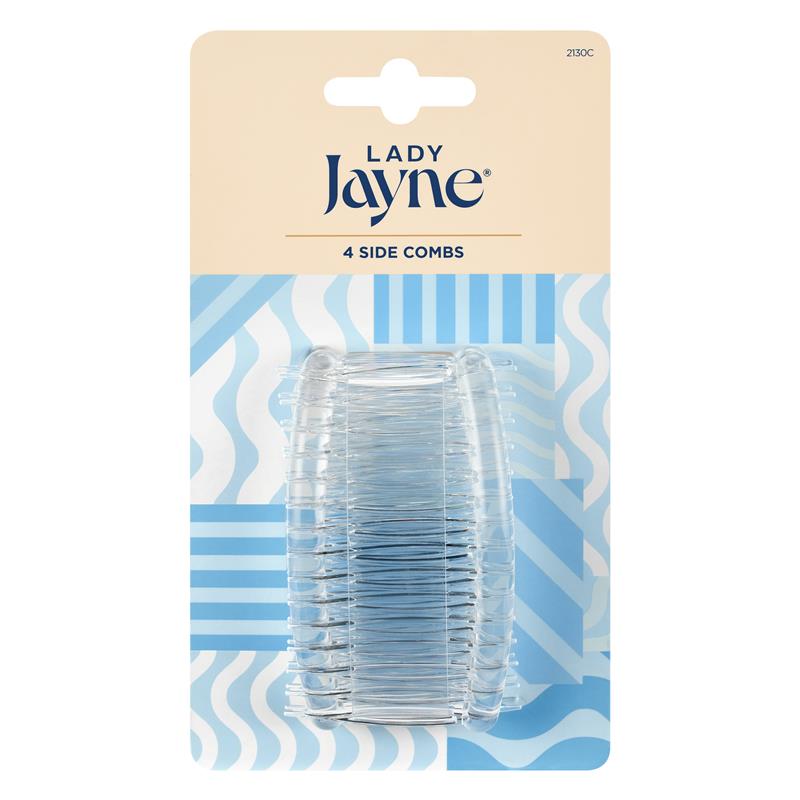 Buy Lady Jayne Side Comb, Crystal, Pk4 Online at Chemist Warehouse®