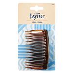 Lady Jayne Side Comb, Large, Shell, Pk2
