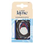 Lady Jayne Snagless Elastics, Assorted, Pack 18