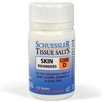 Tissue Salts Comb D Skin Disorders 125 Tablets