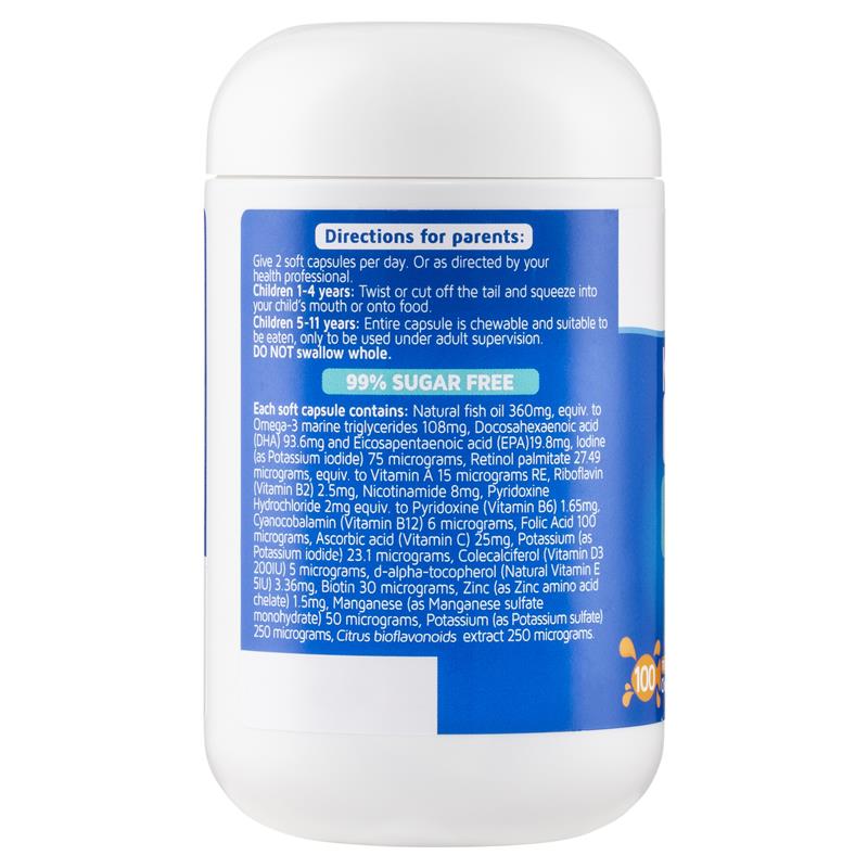 Buy Nature's Way Kids Smart Bursts Multivitamin + High DHA Fish Oil 100