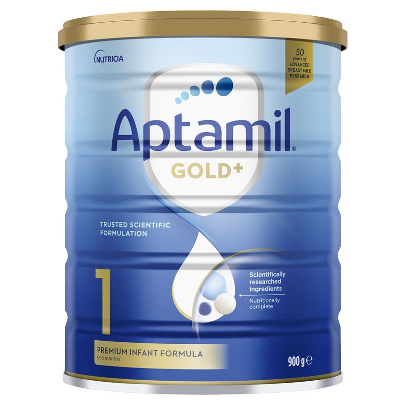 Aptamil Gold+ 1 Infant Formula 0-6 Months 900g