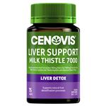 Cenovis Liver Support with Milk Thistle 7000mg for Liver Function 75 Tablets