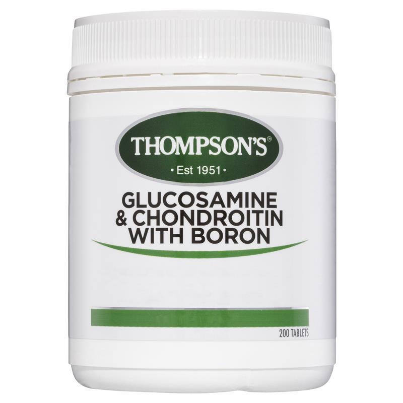 Buy Thompson's Glucosamine & Chondroitin with Boron 200 Tablets Online