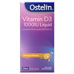 Ostelin Vitamin D 1000IU Liquid - D3 for Bone Health + Immune Support - 50mL
