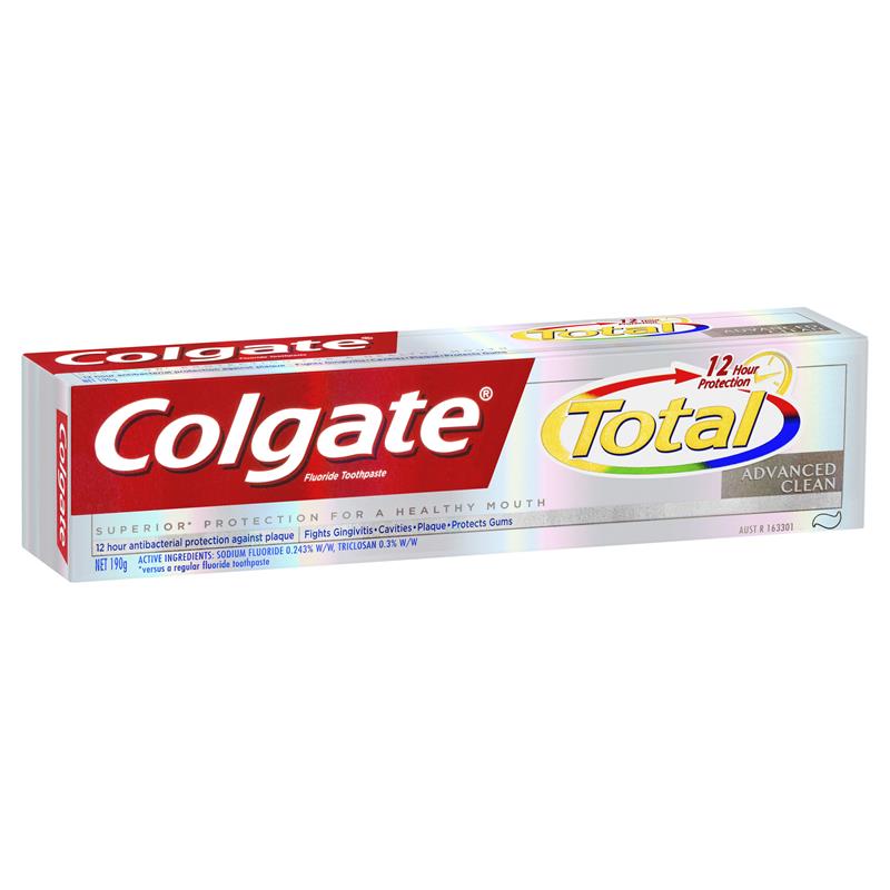 Colgate Total Toothpaste Advanced Clean 190g