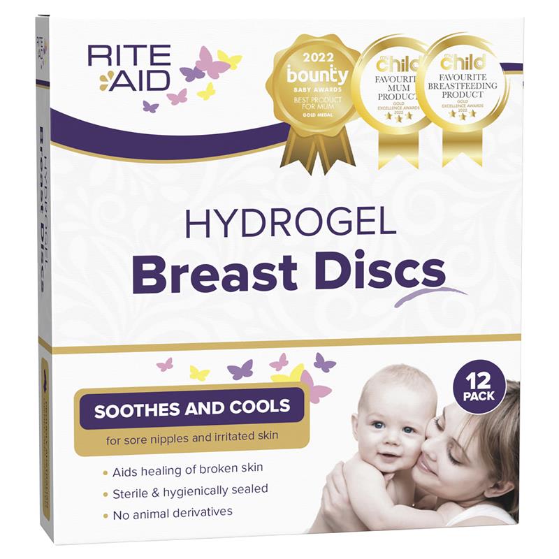 Hydrogel Pads for Breastfeeding Relief for Sore Nipple, 3'' Full
