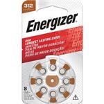 Energizer EZ312 Turn & Lock Hearing Aid Batteries 8 Pack