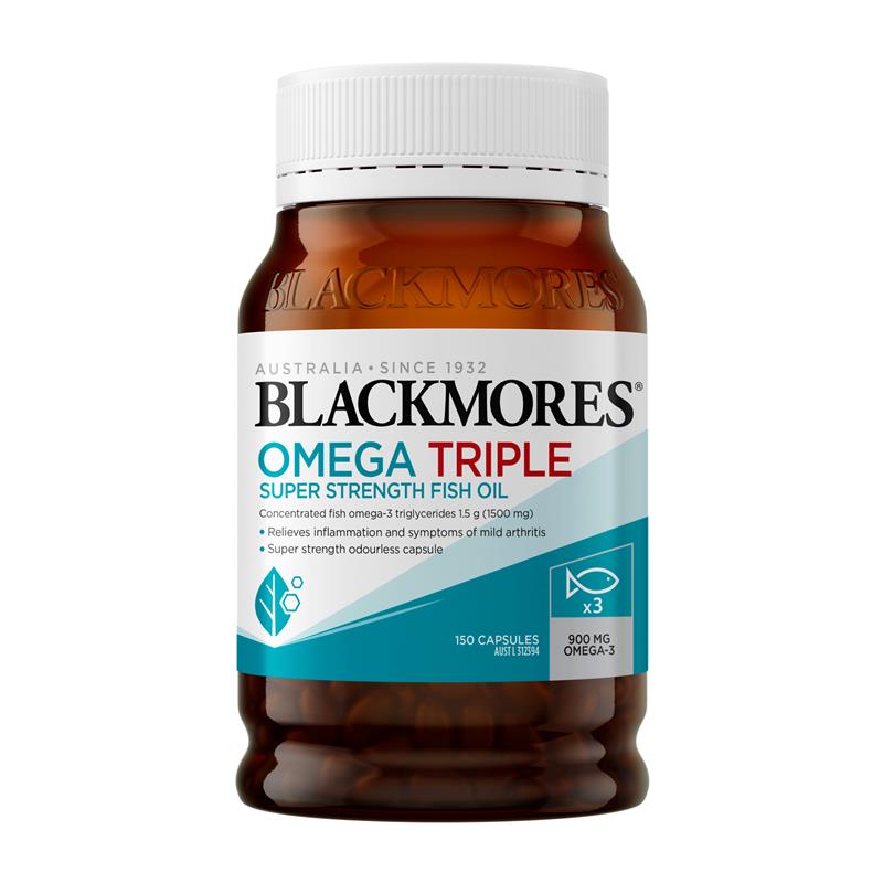 Buy Blackmores Triple Concentrated Fish Oil 150 Capsules Online at Chemist Warehouse®