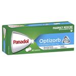 Panadol with Optizorb Paracetamol Pain Relief Tablets 500mg 50