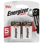 Energizer Max 522 9V 2 Pack