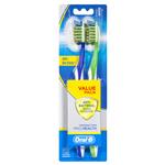 Oral B Toothbrush Cross Action Pro Health Anti Bacterial Medium 2 Pack