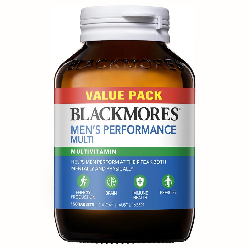 Buy Blackmores Men's Performance Multi Bulk Pack 150 Tablets Online at