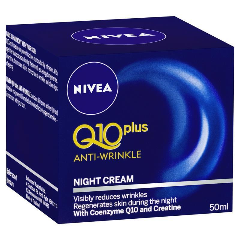 Buy Nivea Visage AntiWrinkle Q10 Plus Repair Night Cream 50ml Online