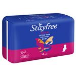 Stayfree Ultra Thin Super Sanitary Pads With Wings 20 Pack