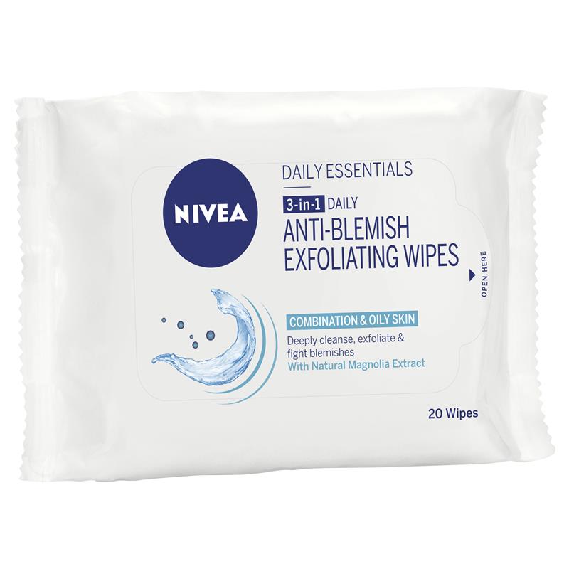 Nivea Visage Anti Blemish Exfoliating Wipes 20