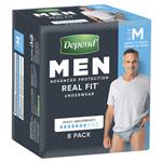 Depend Real Fit Underwear Male Medium 8