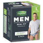 Depend Real Fit Underwear Male Large 8