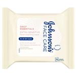 Johnson's Face Care Daily Essentials Facial Cleansing Wipes Extra Sensitive 25 Pack