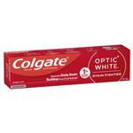 Colgate Optic White Stain Fighter Teeth Whitening Toothpaste Sparkling White with Hydrogen Peroxide 140g