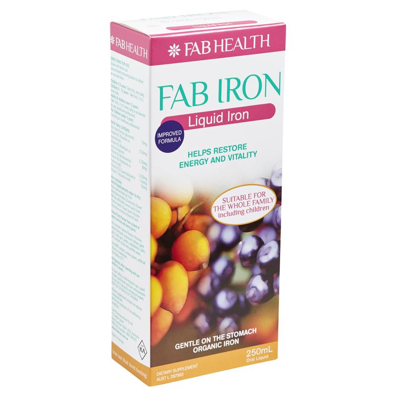 Buy FAB Iron Liquid Iron 250mL Online at Chemist Warehouse®
