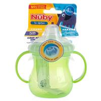 Nuby Australia. No-Spill™ Twin Handle Silicone Spout Cup