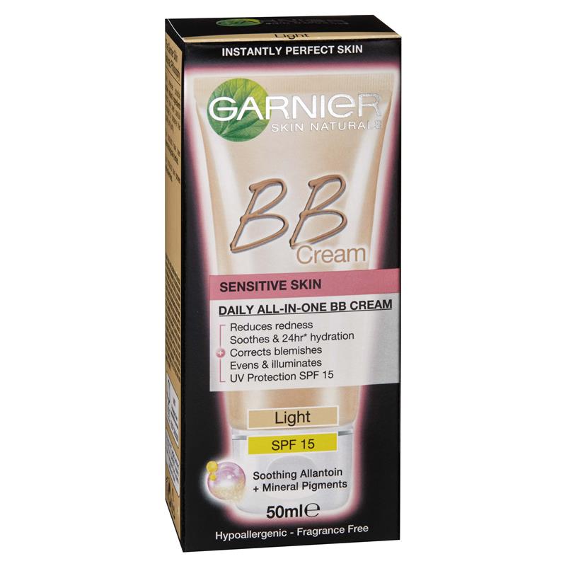 Garnier Youthful Radiance Miracle Skin Perfector BB Cream Sensitive Light 50ml 