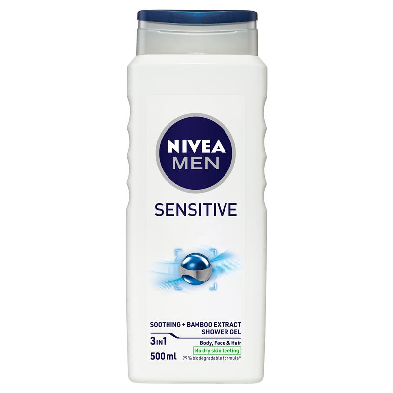 Nivea For Men Sensitive Shower Gel 500ml