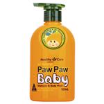 Healthy Care All Natural Paw Paw Baby Shampoo Wash 500ml