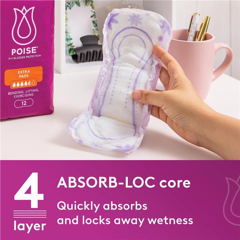 Buy Poise Womens Continence Pads Extra Plus online at