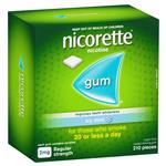 Nicorette Quit Smoking Regular Strength Nicotine Gum Icy Mint 210 Pack