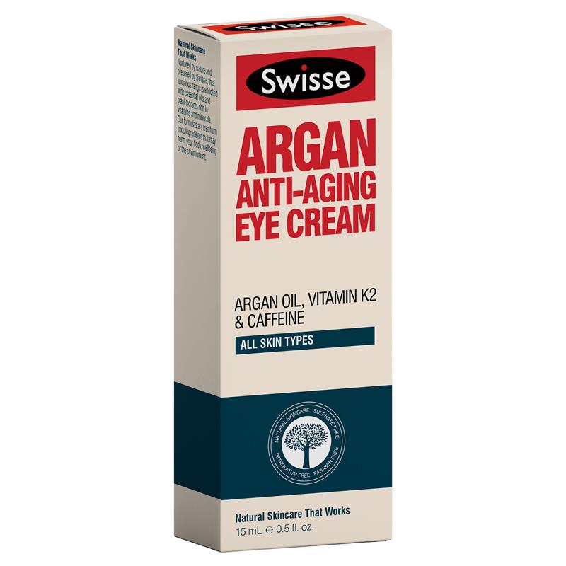 Buy Swisse Argan Anti Ageing Eye Cream 15ml Online at Chemist Warehouse®