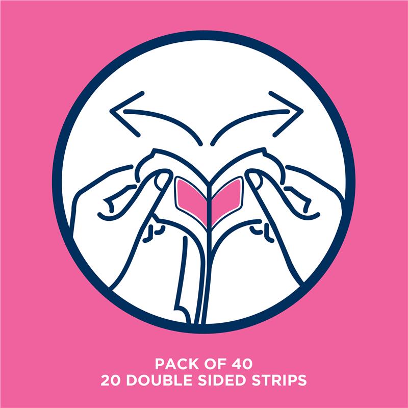 Buy Veet Wax Strips Hair Removal for Sensitive Skin 40 Pack Online at