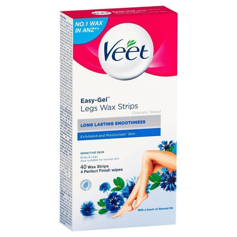 Buy Veet Wax Strips Hair Removal for Sensitive Skin 40 Pack Online at  Chemist Warehouse®