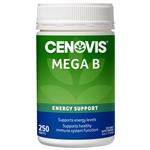Cenovis Mega B - Vitamin B for Energy - Biotin, B3, B6, & B12 - 250 Tablets Exclusive Size Value Pack