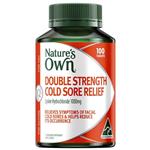 Nature's Own Double Strength Cold Sore Relief - Immune Support - 100 Tablets
