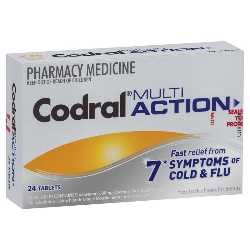 Codral Multi Action 24 Tablets 