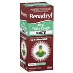 Benadryl Dry Tickly Forte Cough Liquid Peach Flavour 200mL