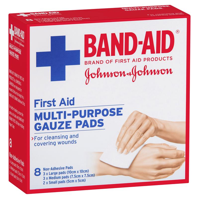 Buy Band-Aid First Aid Gauze Pads 8 Online At Chemist Warehouse®