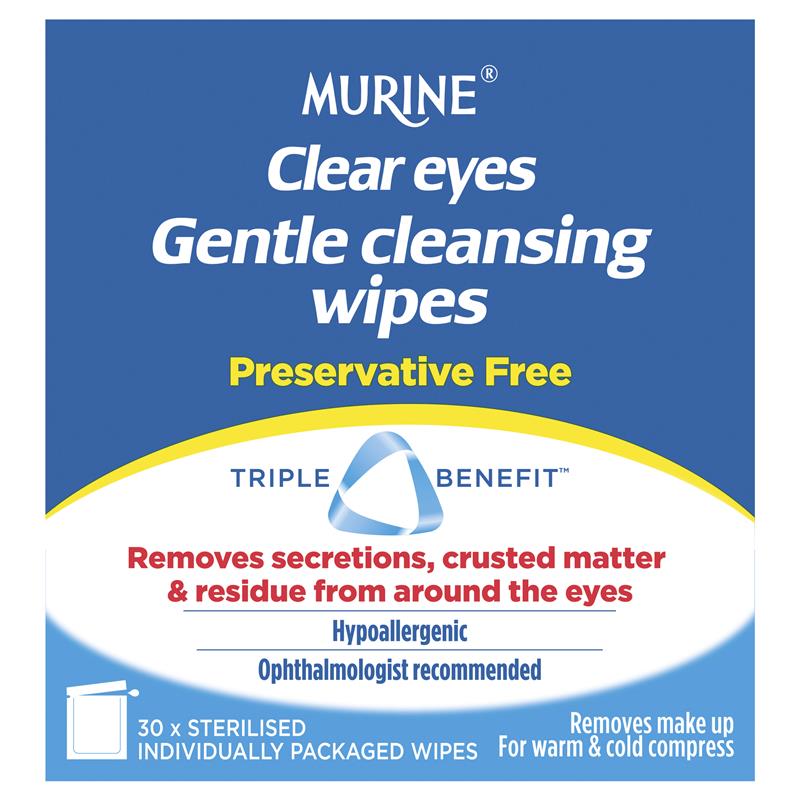 Buy Murine Clear Eyes Wipes Online at Chemist Warehouse®