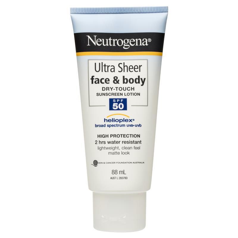 neutrogena dry touch sunscreen