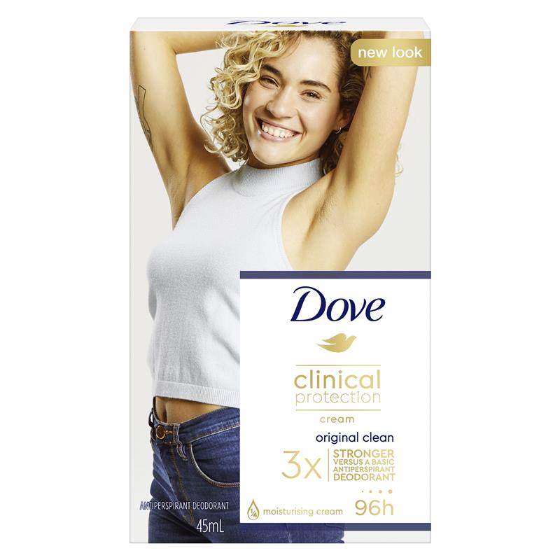 Buy Dove Women Clinical Protection Antiperspirant Deodorant Original Clean Alcohol Free 45ml