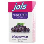 Jols Sugar free Pastilles Blackcurrant 25g
