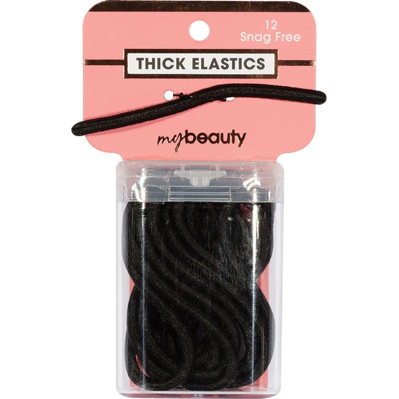Buy My Beauty Hair Snag Free Thick Elastic 12 Pack Black Online at Chemist  Warehouse®