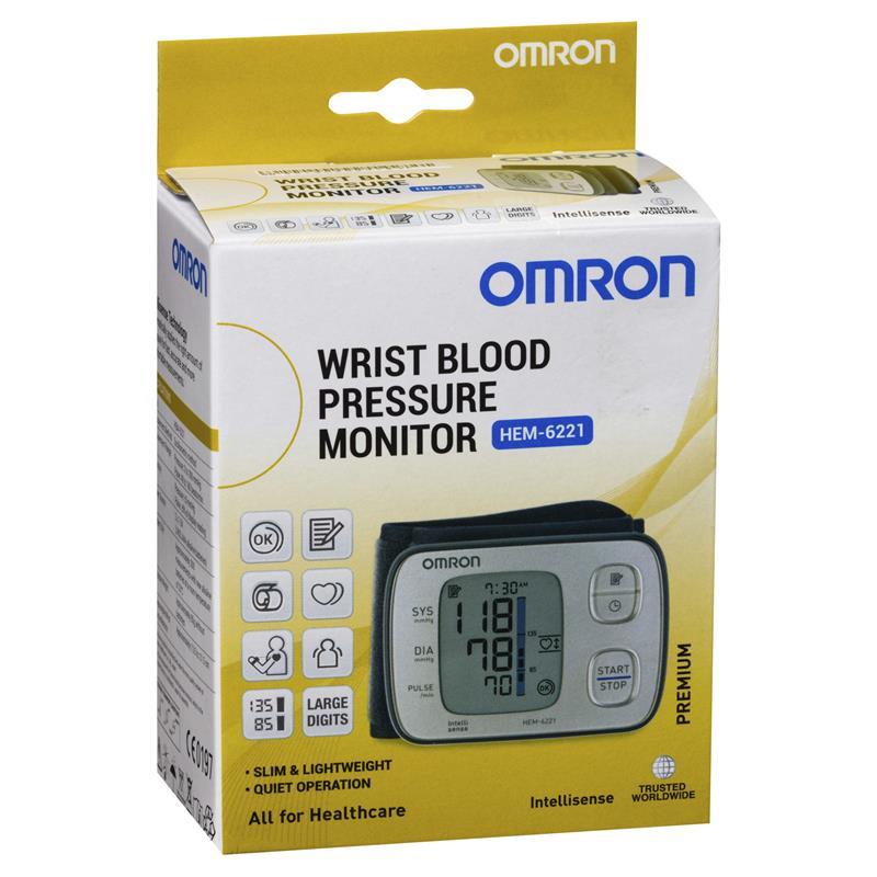 Omron HEM6221 Premium Wrist Blood Pressure Monitor