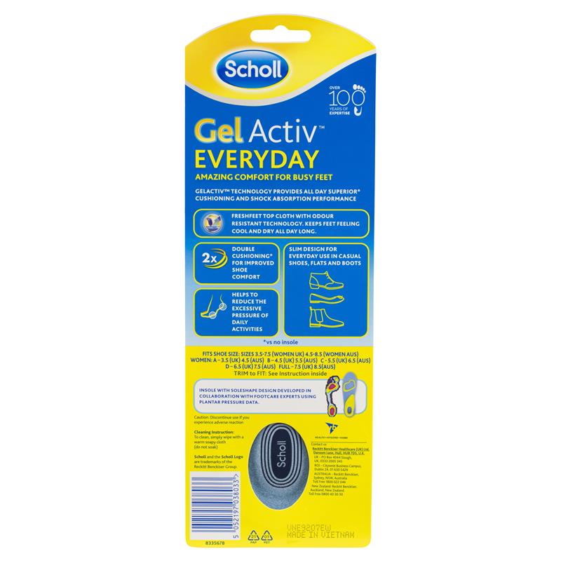 Buy Gel Activ Women Everyday Insoles Online at Chemist Warehouse®