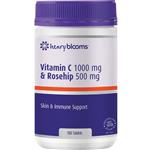 Henry Blooms Vitamin C 1000mg (asorbic acid) + Rosehip 500mg 180 Tablets