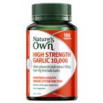 Nature's Own High Strength Garlic 10,000 - Immune Support - 100 Tablets