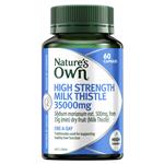 Nature's Own High Strength Milk Thistle 35000mg - Liver Function - 60 Capsules