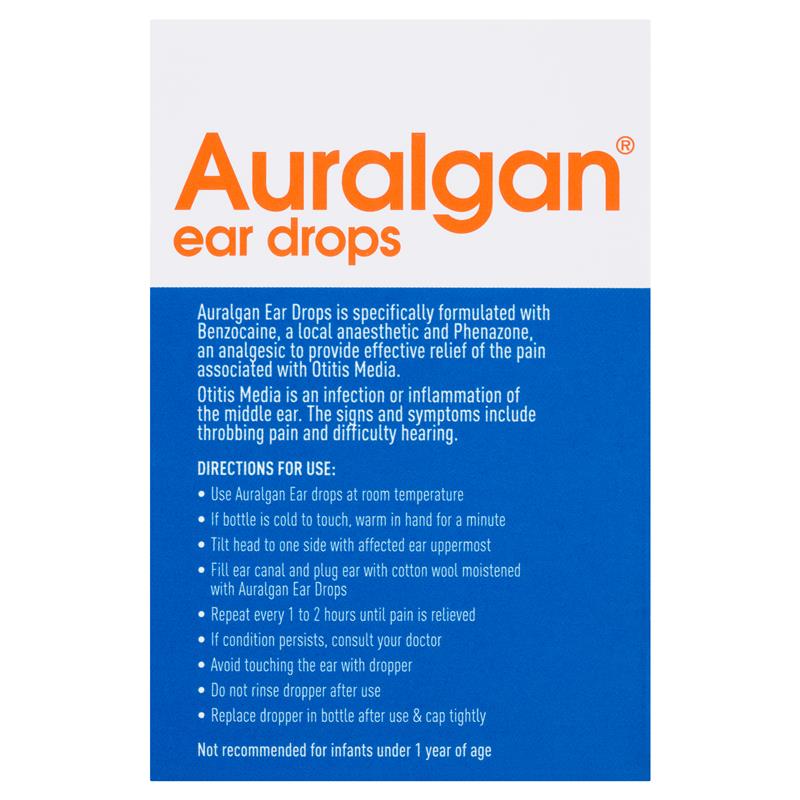 Buy Auralgan Ear Drops 15mL Online at Chemist Warehouse®